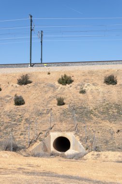 Madrid-Levante hızlı tren hattı menfez