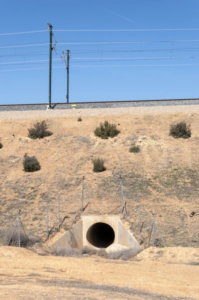 Madrid-Levante hızlı tren hattı menfez