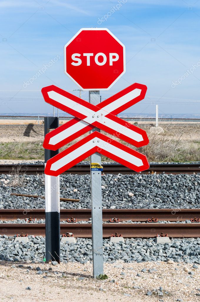 Stop Sign In A Level Crossing With No Barrier Stock Photo Image By C Ihervas Stop Sign In A Level Crossing With No Barrier Stock Photo Image By C Ihervas