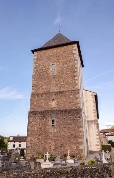 Sare France August 2017 Church Saint Martin Village Sare Pyrnes — Stock Photo, Image