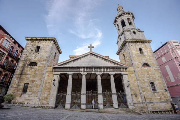 Bermeo Spagna Agosto 2017 Chiesa Santa Maria Assunta Più Nuova — Foto Stock