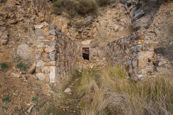 Pithead Abandoned Silver Mine Bustarviejo Province Madrid Spain Mine Active — Stock Photo, Image