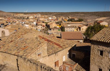 İspanya 'nın Zaragoza eyaletine bağlı Fuendetodos kasabasının manzarası. Ressam Francisco de Goya 'nın doğum yeri olarak bilinir.
