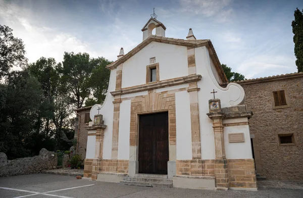 Kostel Calvario Kalvárie Angličtině Nachází Městě Pollensa Severní Části Ostrova — Stock fotografie