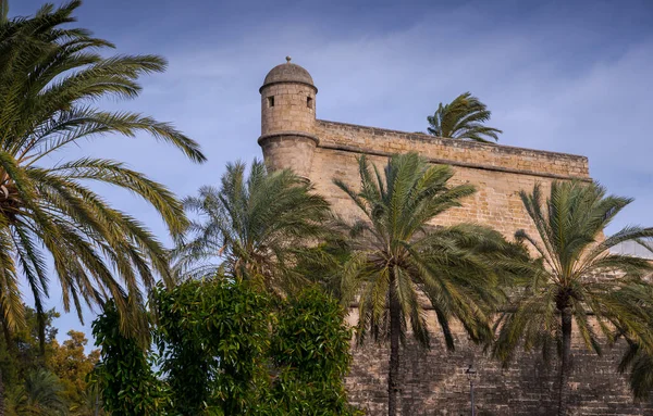 Bastione San Pietro Trova Nella Città Palma Maiorca Stato Costruito — Foto Stock