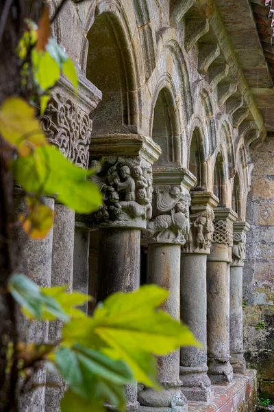 Claustro Colegiata Santa Juliana Santillana Del Mar Provincia Cantabria España — Foto de Stock