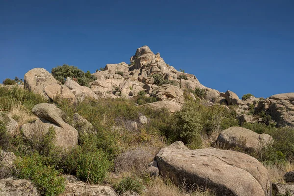 Los Porrones Aralığında Granitic Oluşumları Madrid Spanya Boalo Belediyesi — Stok fotoğraf