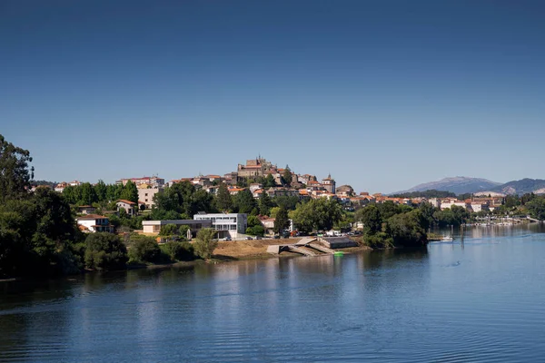 Vistas Del Río Minho Desde Puente Internacional Tui Valenca Minho —  Fotos de Stock