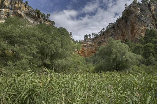 Pemandangan Lembah Socarrado Taman Alam Serrania Cuenca Spanyol — Stok Foto