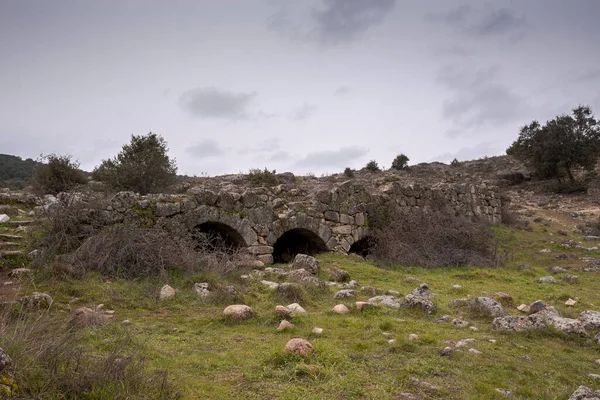 Ruïnes Van Een Voormalige Watermolen Bij Rivier Manzanares Gemeente Colmenar — Stockfoto