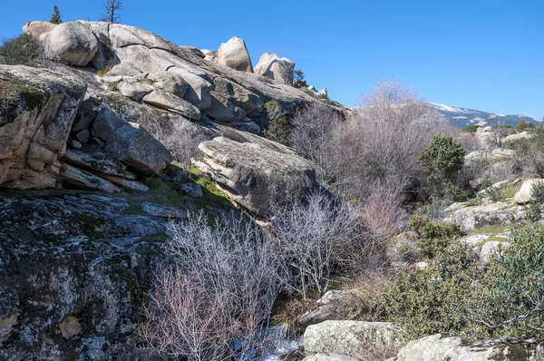 Granit stenblock i Hueco de San Blas — Stockfoto