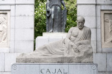 Monument to Santiago Ramon y Cajal clipart