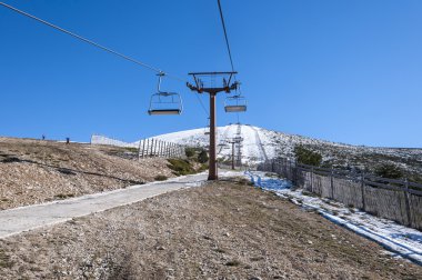 Sandalye Asansör Navacerrada Kayak merkezinde