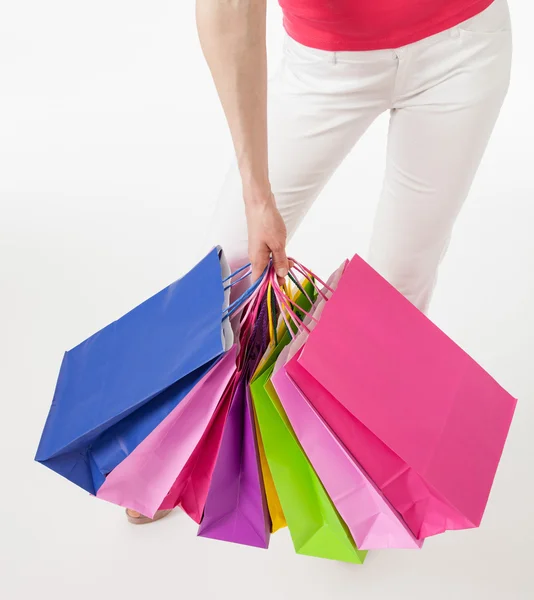 Woman  with shopping bags — Stock Photo, Image