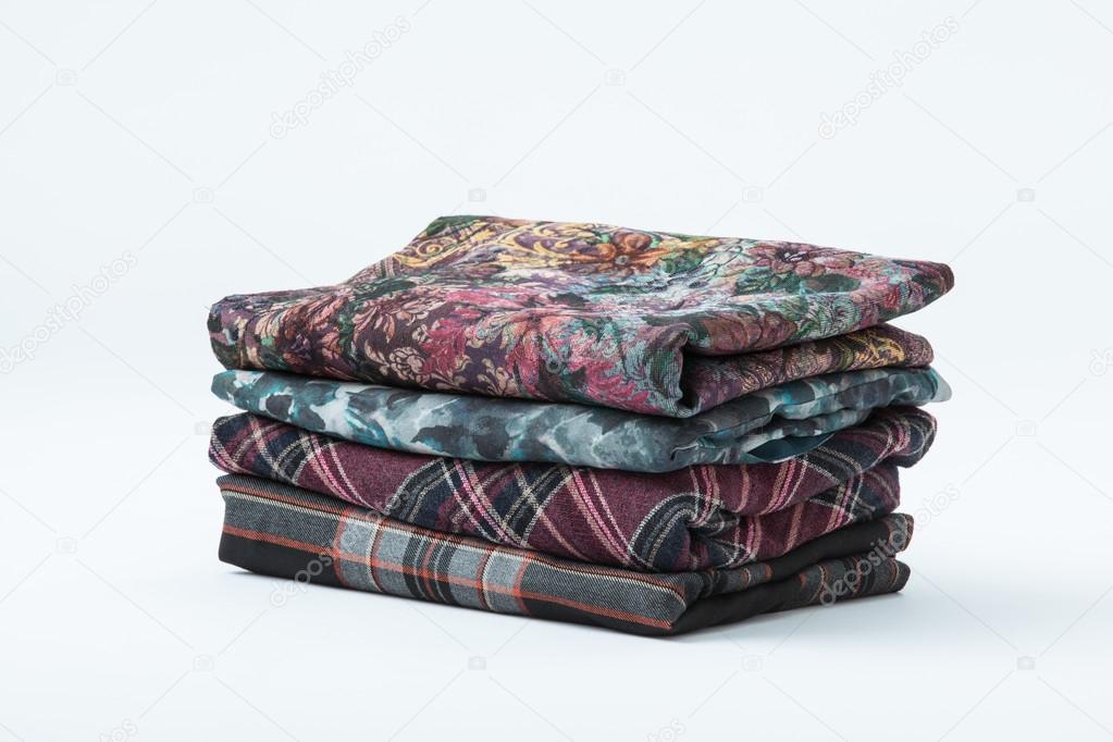 Pile of folded clothers