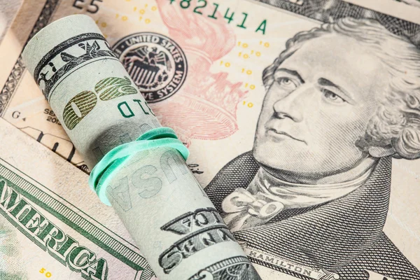 Dollars background - macro — Stock Photo, Image