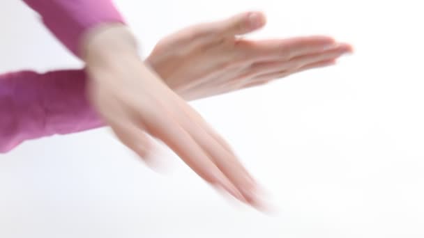 Жінки жести рук — стокове відео