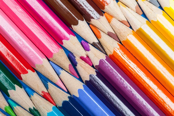 Colorful pencils background — Stock Photo, Image