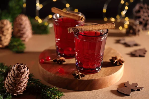 Kerst punch stilleven Stockafbeelding