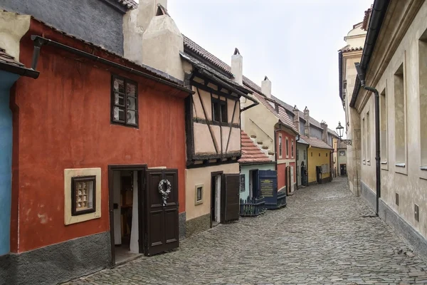 Straße im alten Prag — Stockfoto