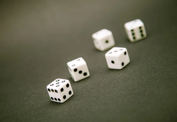 Five game dices — Stock Photo, Image