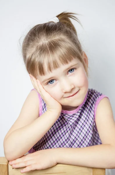 Portrait of a charming little girl — Stock Photo, Image