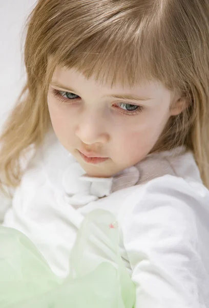 Portrait of a charming little girl — Stock Photo, Image