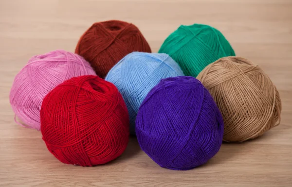 Three skeins of yarn — Stock Photo, Image