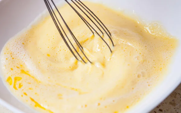 Dough preparation  closeup — Stock Photo, Image