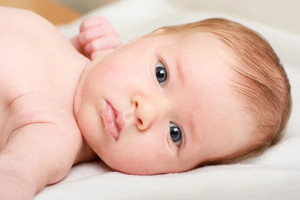Portrait of a newborn baby girl — Stock Photo, Image
