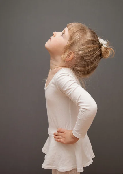 Graceful little ballerina — Stock Photo, Image