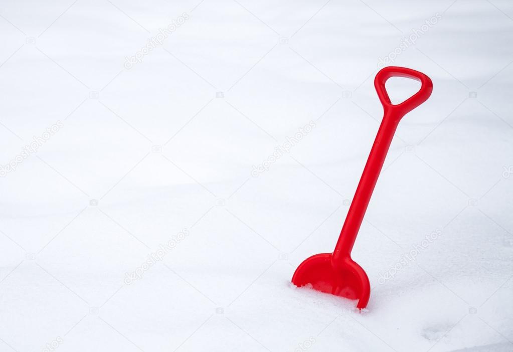Red kids shovel