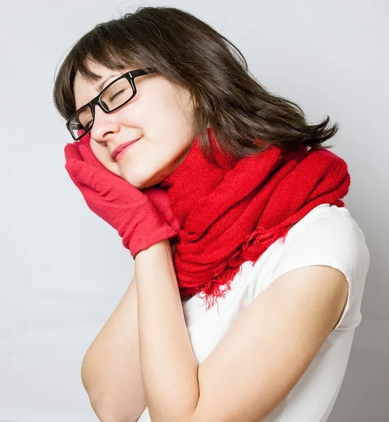 Beautiful yong woman sleeping — Stock Photo, Image