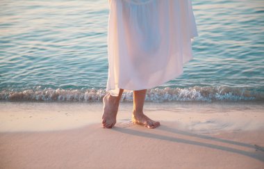 genç bir kadının bacakları