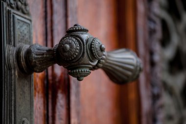 Close-up of door handle