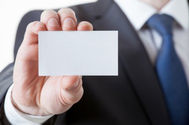 Tanınmayan işadamı bir kartvizit holding