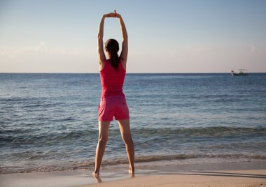 Egzersiz yapan kadın