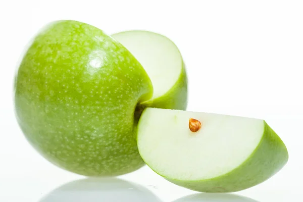 绿色新鲜苹果 — 图库照片