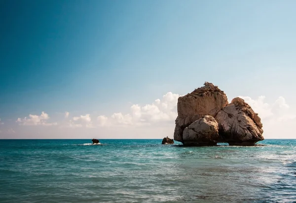 Weergave van Petra tou Romiou, Paphos — Stockfoto