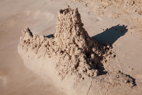 Close-up of sand castle — Stok Foto