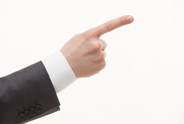 Businesman's hand indicating up — Stock Photo, Image