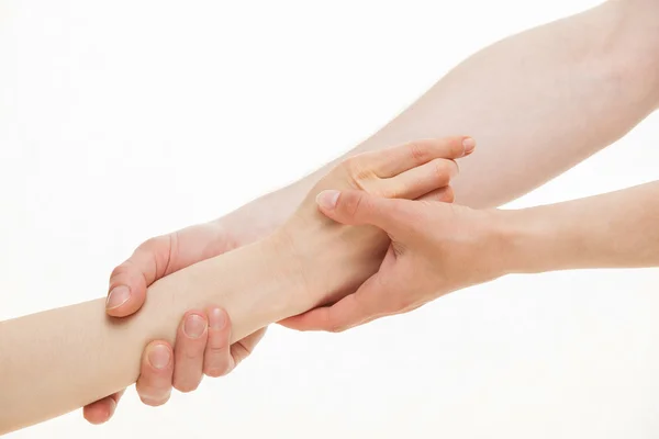 Hands holding together — Stock Photo, Image