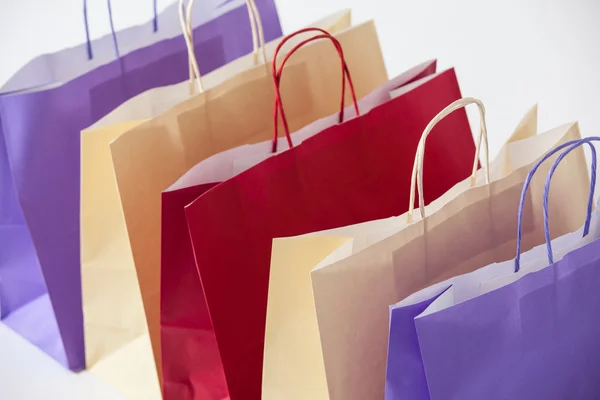 Multicolored paper bags — Stock Photo, Image