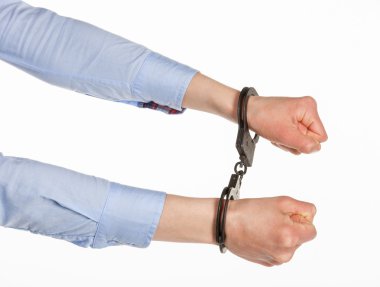 Erkek elleri kelepçeli