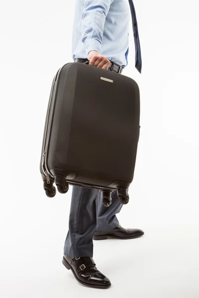 Businessman with a suitcase — Stock Photo, Image