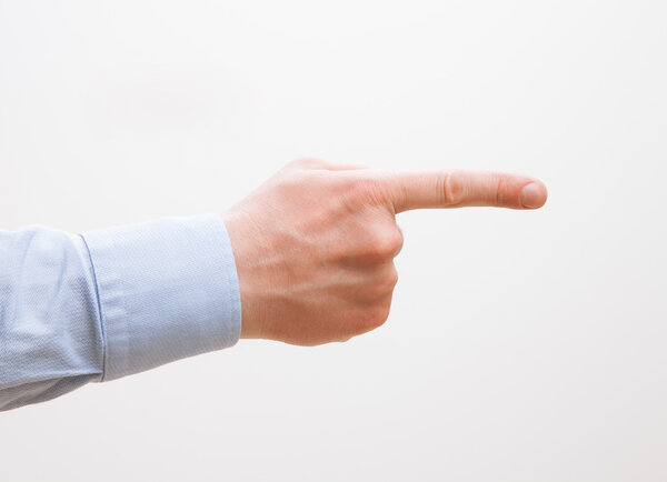 Рука указывает на что-то
