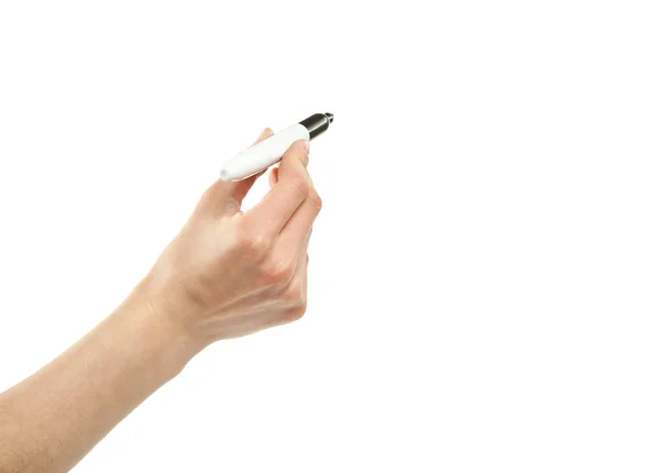 Hand writing with marker — Stock Photo, Image