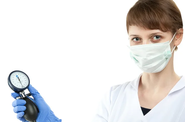 Doctor holding tonometer — Stock Photo, Image