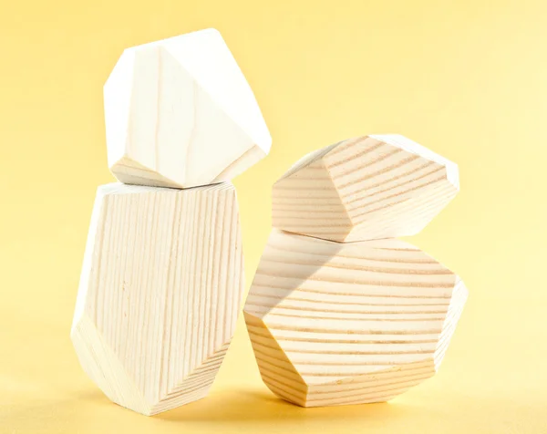 Wooden blocks Tumi-ishi — Stock Photo, Image