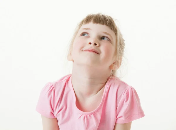 Щаслива красива маленька дівчинка — стокове фото